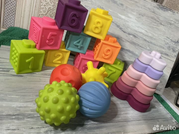 Развивающие игрушки, тактильные