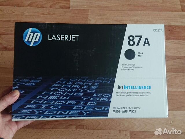 Картридж оригинальный hp cf287a без коробки