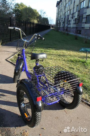 Электровелосипед 500 W 3-х колесный зимний