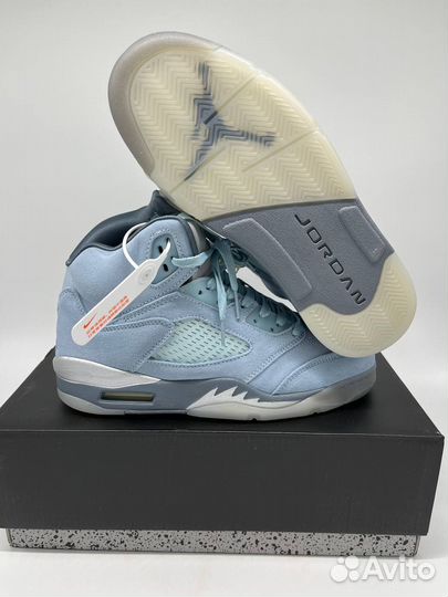 Кроссовки nike air jordan 5 bluebird