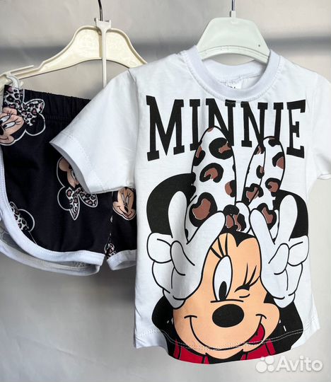 Футболка+шорты с Минни 92
