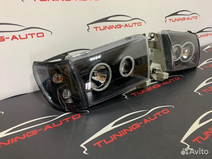 Фары Toyota Hilux Surf (N180) 1995-2002 г. Тюнинг Темные
