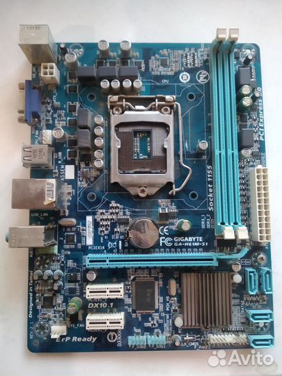 Материнская плата 1155 сокет + кулер