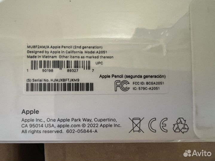 Стилус Apple Pencil 2 (gen 2)