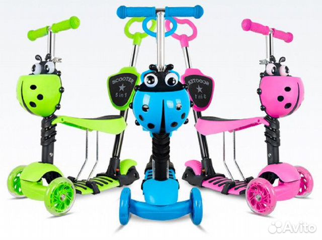 Самокат с родительской ручкой