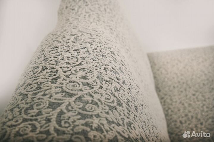 Чехлы на диван и два кресла без оборки, Кремовый