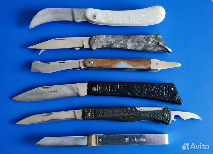Ножи складные, перочинные СССР в ремонт 5 шт