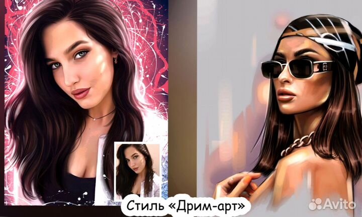 Портрет по фото человека или питомца