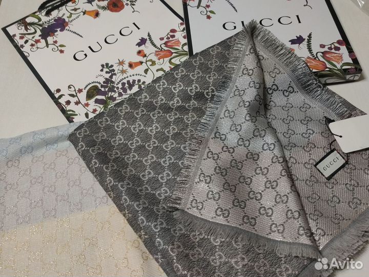 Платок светлый Гуччи