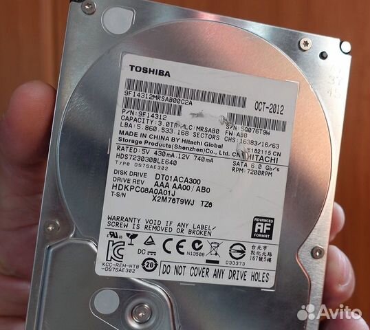 HDD 3 Tb с музыкой