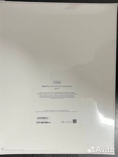 iPad pro 12.9 (5th Generation) Wi-Fi 512Gb