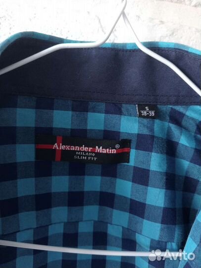 Рубашка в клетку р.164-170 (S)