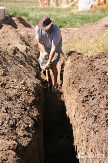 Копка траншей вручную быстро домодедово
