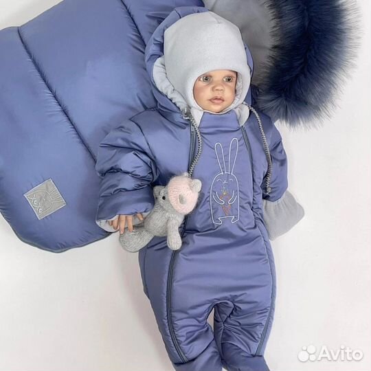 Конверт на выписку зимний для новорожденных