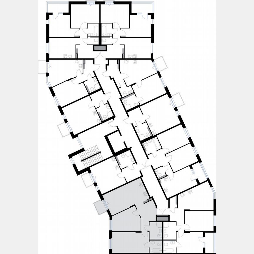 2-к. квартира, 64,4 м², 3/3 эт.