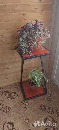 Подставка (полка) для цветов напольная (лофт)