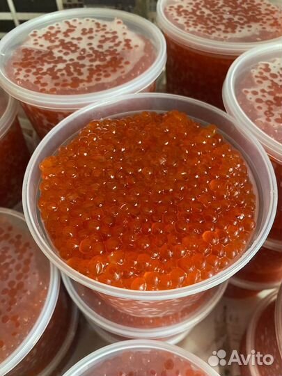 Красная икра кета