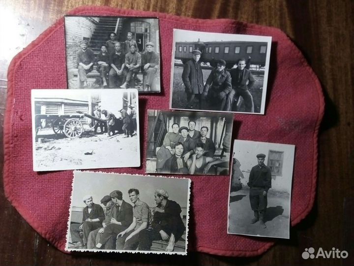 Фото «Грузчики -перекур»1930/53г. СССР набор 6шт