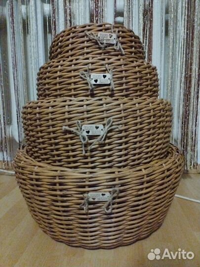 Кашпо из ротанга