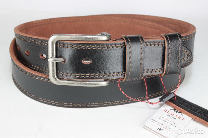 Мужской кожаный ремень 40 мм