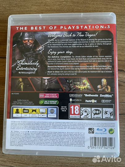 Fallout new vegas ultimate edition ps3