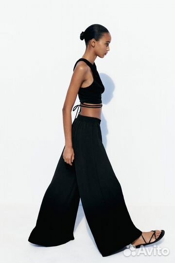 Брюки палаццо zara
