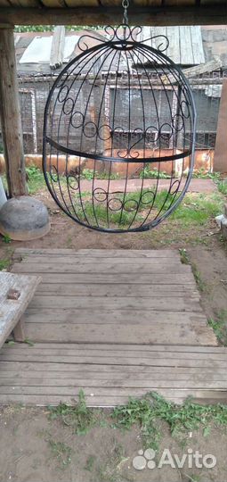 Качели садовые металлические