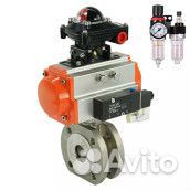 Кран шаровой DN.ru BV3232P-FP-Fb-ISO-H Ду15 Ру16, межфланцевый, полнопроходной, корпус - нержавеющая