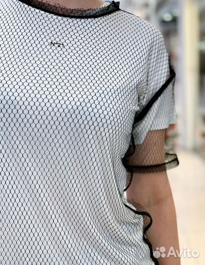 Футболка с сеткой