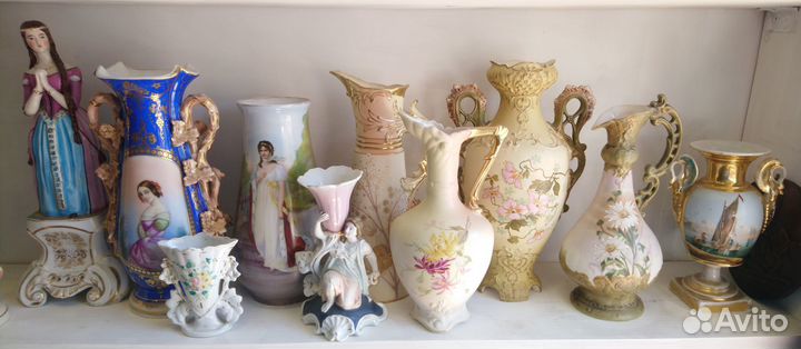 Старинная фарфоровая ваза Франция Австрия Германия