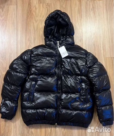 Пуховик zara puffer jacket x moncler