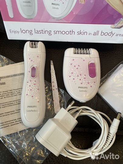 Эпилятор Philips HP6549/00 + мини-эпилятор