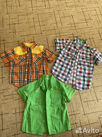 Рубашка детская на мальчика 3 шт