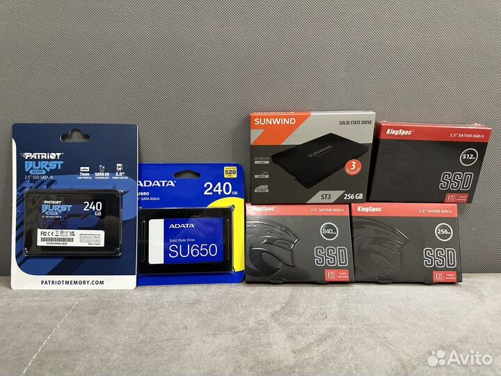 SSD Диски 240-512 GB