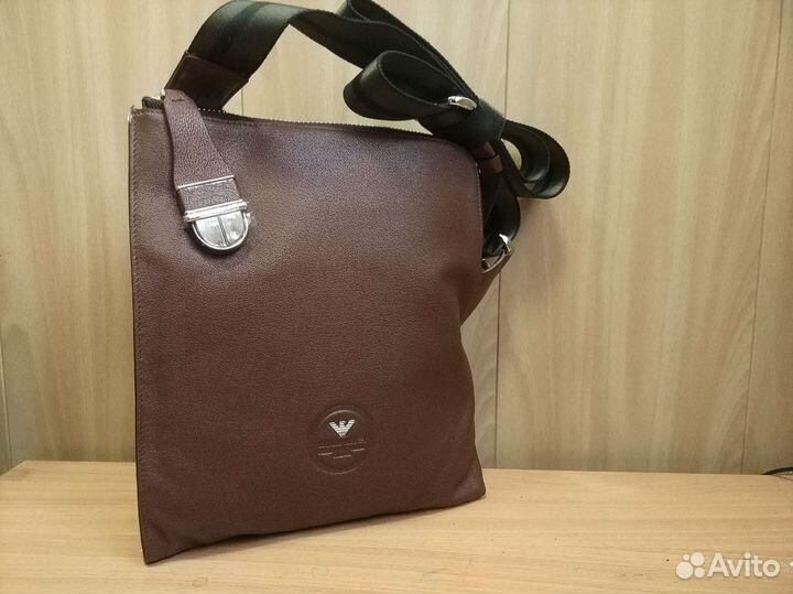 Giorgio Armani мужская сумка цв.шоколад