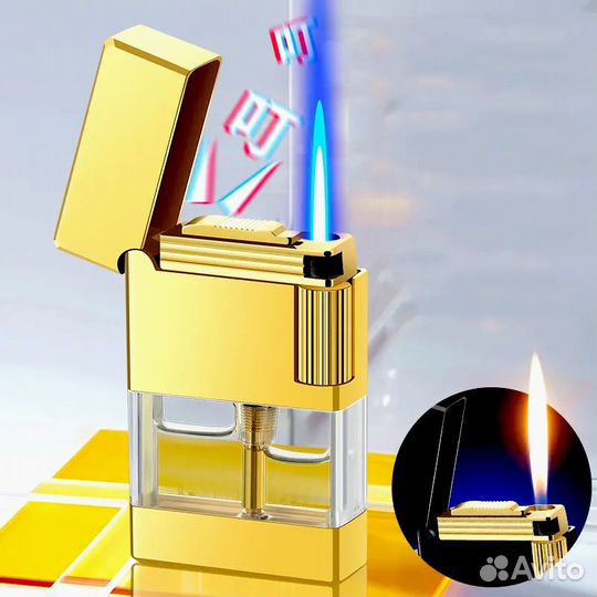 Зажигалка газовая 2 пламени турбо