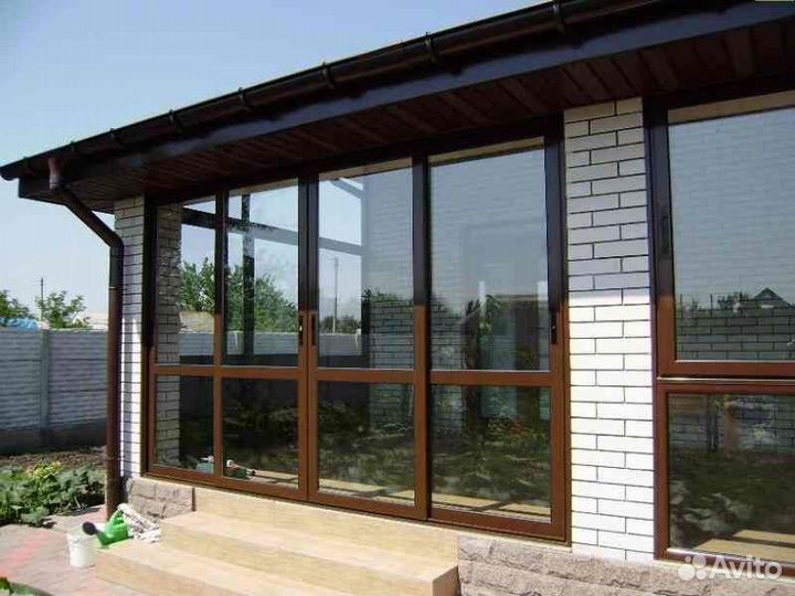 Холодное и тёплое алюминиевое остекление веранд