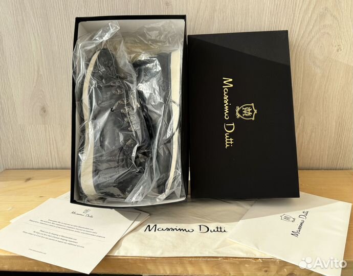 Massimo Dutti кроссовки мужские кожаные