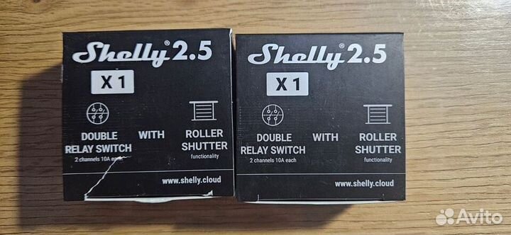 Shelly 2.5 Двухканальное Wi-Fi реле с функцией изм