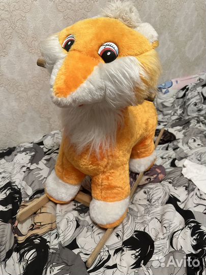 Детская мягкая игрушка каталка Лиса