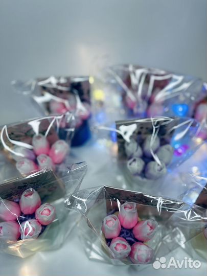 Мини букеты из мыла