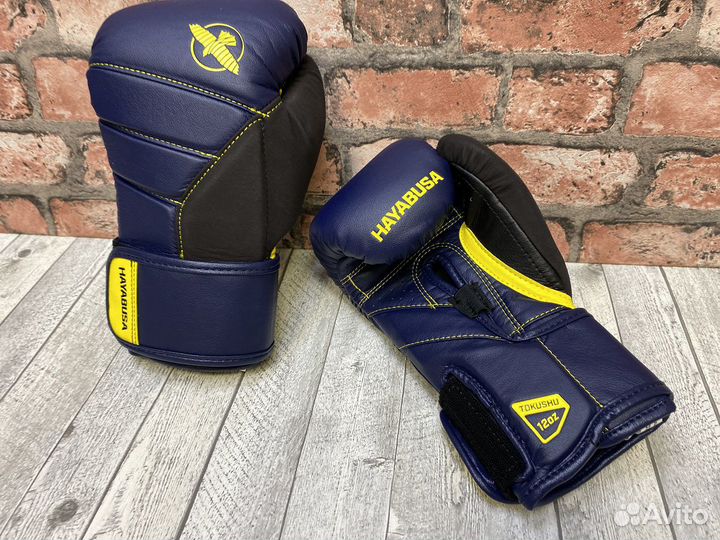 Боксерские перчатки Hayabusa T3 Navy/Yellow