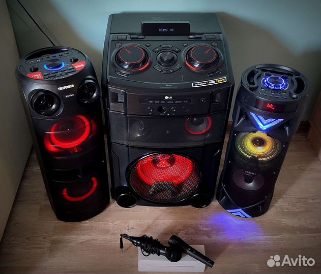 Аренда музыкальных колонок с микрофонами