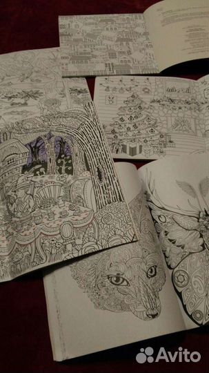 Книги раскраски антистресс