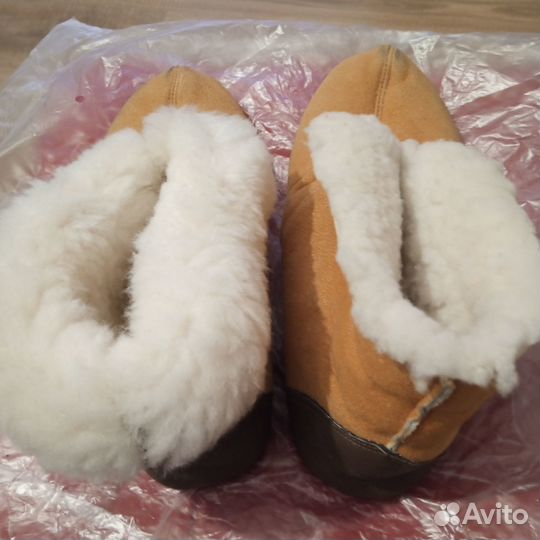 Чуни из овчины женские