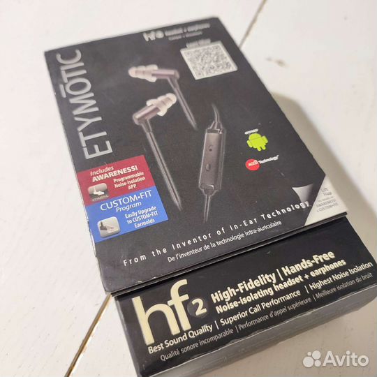 Наушники проводные новые EtyMotic hf2