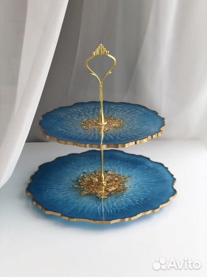 Фруктовница этажерка из эпоксидной смолы