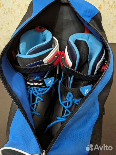 Коньки nordway раздвижные с сумкой в комплекте