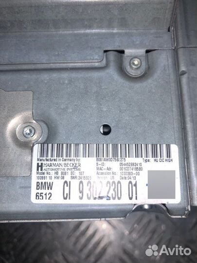 Магнитола Bmw 3-Series F30 N20B20A