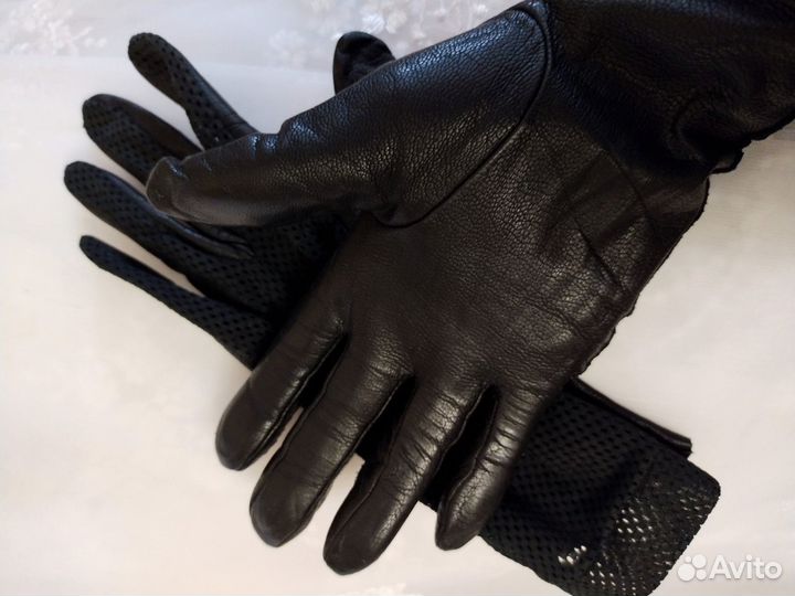 Перчатки женские нат кожа винтаж ретро 60 годы